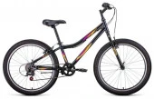 Велосипед FORWARD IRIS 24 1.0 (24" 6 ск. рост 12") 2020-2021, темно-серый/розовый, RBKW17N46002 - КОЛОРЛОН ВТД Новосибирск