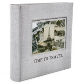 86639 Фотоальбом 100ф 15X21см, бум.карм.с мемо, книжн.пер-т, Time to travel86639/LM-6R100CPPBB - КОЛОРЛОН ВТД Новосибирск