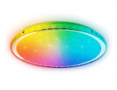 Светильник c подсветкой RGB CH хром 60W 3000-6400K D400*70 (ПДУ ИК)FF501 - КОЛОРЛОН ВТД Новосибирск
