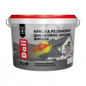 "DALI" краска резиновая для кровли, цоколя, фасада, коричневый - 12 кг - КОЛОРЛОН ВТД Новосибирск