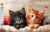 20А4лтAк_33358 АЛЬБОМ д/рис и худ.раб 20л А4ф 220гр отр.скл.жест.подл.Обл.мел.бумага-Счаст.мурчалки- - КОЛОРЛОН ВТД Новосибирск