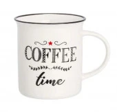 Кружка 310 мл 10,7*7,5*9 см "COFFEE TIME" NEW BONE CHINA  880022 - КОЛОРЛОН ВТД Новосибирск
