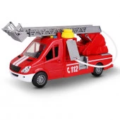 AB-2127 Игрушка-пожарная машина KID ROCKS, масштаб 1:16,со звуком и светом, инерц. механизм - КОЛОРЛОН ВТД Новосибирск