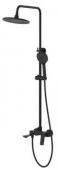 ***Душевая стойка OSGARD SOLEN BLACK 58050 со смесителем и коротким изливом - КОЛОРЛОН ВТД Новосибирск