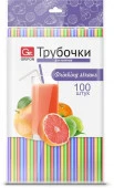 Трубочки для напитков GRIFON, 100 шт. в п/эт.уп., 21 см 105-102 - КОЛОРЛОН ВТД Новосибирск