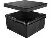 GreenEl Распред коробка двухкомп 100х100х50мм открытой установки чёрная IP67 GE42455-05 - КОЛОРЛОН ВТД Новосибирск