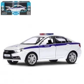 JB1251151ТМ "Автопанорама" машинка металлическая, LADA VESTA "Полиция" седан, масштаб 1:24,  открыва - КОЛОРЛОН ВТД Новосибирск