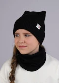 CLEVER 544086ха Шапка детская, 52-54, Черный - КОЛОРЛОН ВТД Новосибирск