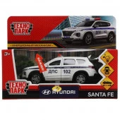326447 Машина металл свет-звук HYUNDAI SANTAFE ПОЛИЦИЯ 12 см, двер, багаж, ин, кор. Технопарк в кор. - КОЛОРЛОН ВТД Новосибирск