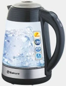 SAKURA чайник электр SA-2729DBK (1.7) стекл 7темп реж LED дисплей - КОЛОРЛОН ВТД Новосибирск