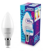 10W LUMIN'ARTE LSTD-C37-10W6KE14 "Свеча" C37 10Вт 800лм 6500К Е14 - КОЛОРЛОН ВТД Новосибирск