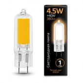 ***4.5W Led 107807104 Лампа Gauss G4 AC220-240V 3000K Glass - КОЛОРЛОН ВТД Новосибирск