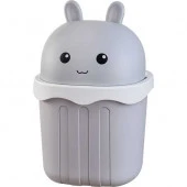 Контейнер д/мусора deVENTE "Gray Bunny" 4104567 серый,15*15*21см,пластик. - КОЛОРЛОН ВТД Новосибирск
