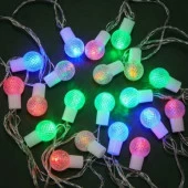 СНОУ БУМ Гирлянда эл. с насадками "Мультишарики" 4м, 20LED, мульти, 8 реж, ПВХ проз, 220В - КОЛОРЛОН ВТД Новосибирск