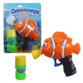 Т115521toy Океанариум, пистолет механич. с мыл. пузыр., в виде рыбки, бут. 55мл, блистер - КОЛОРЛОН ВТД Новосибирск