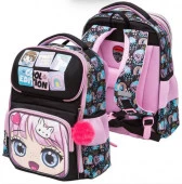 Ранец школьный deVENTE "Smart. Fancy Girl" 7030408 жёсткий,37*28*14см,светоотр.эл.,800гр.+брелок - КОЛОРЛОН ВТД Новосибирск