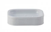 SWP-0690WH-D Мыльница ROTANG белый, пластик SWP-0690WH-D - КОЛОРЛОН ВТД Новосибирск