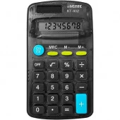 Калькулятор карм.  8разр. deVENTE KT-402 4031522 дв.пит.,чёрн.п/прозр.,контраст.кнопки,113*64*20мм - КОЛОРЛОН ВТД Новосибирск