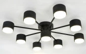 Люстра MS 1201/9 Флинт Чёрный 9*GX53 max.11W 650x650x135mm - КОЛОРЛОН ВТД Новосибирск