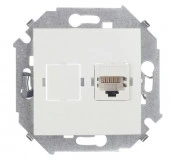 Simon15 Белый Розетка ПК ПК Cat5e 1591598-030 - КОЛОРЛОН ВТД Новосибирск