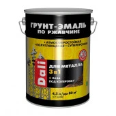 ГРУНТ - ЭМАЛЬ по ржавчине "DALI" гладкая 4,5 л - База С - КОЛОРЛОН ВТД Новосибирск