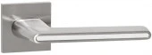 Ручка дверная "AJAX" STICK SN/WH-19 матовый никель/белый - КОЛОРЛОН ВТД Новосибирск