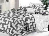 КПБ 2-ный "Макси" "Sateen De Luxe", сатин, Тетрис - КОЛОРЛОН ВТД Новосибирск