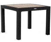 Стол квадратный RATTAN 95х95см Ola Dom (антрацит) - КОЛОРЛОН ВТД Новосибирск