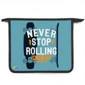 Папка д/тетрадей А5 ОНИКС ПТ-73 "Never Stop Rolling" (68238) на молн. - КОЛОРЛОН ВТД Новосибирск