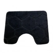 Коврик под унитаз Zalel  B 45*55 BLACK черный - КОЛОРЛОН ВТД Новосибирск