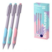 62037 Ручка шарик.ErichKrause ErgoLine® Kids Stick&Grip Pastel 0.5, Super Glide Technol,цв.черн 1шт - КОЛОРЛОН ВТД Новосибирск