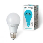 20W Светодиодная лампа Sweko 42 серия 42LED-A60--230-4000K-E27-P - КОЛОРЛОН ВТД Новосибирск