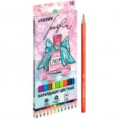 Карандаши 12цв. deVENTE "Perfume" 5022415 шестигр.,2М,грифель 2,8мм,к/к - КОЛОРЛОН ВТД Новосибирск