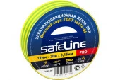 Изолента ПВХ 19мм/20м/0,15мм желто-зеленый SAFELINE - КОЛОРЛОН ВТД Новосибирск