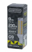9W Лампа КРЕПТОН LED G9 9W 230V 4000K - КОЛОРЛОН ВТД Новосибирск