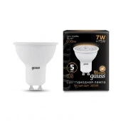 Лампа Gauss MR16 7W 600lm 3000K GU10 LED - КОЛОРЛОН ВТД Новосибирск