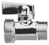 Кран-мини 1/2" х 3/4" н/н, ХРОМ-POLISH.латунь, ГОСТ, MPF - КОЛОРЛОН ВТД Новосибирск
