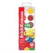 61366 КРАСКИ АКВ. 12 ЦВ. ERICHKRAUSE JOLLY FRIENDS, П/К, Е/П /7/28/ - КОЛОРЛОН ВТД Новосибирск