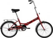 20FTG201.RD20 Велосипед NOVATRACK 20" складной, TG20, красный, тормоз нож, AL обода ***Х - КОЛОРЛОН ВТД Новосибирск