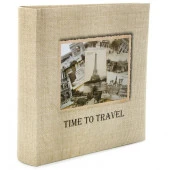 86638 Фотоальбом 100ф 15X21см, бум.карм.с мемо, книжн.пер-т, Time to travel86638/LM-6R100CPPBB - КОЛОРЛОН ВТД Новосибирск