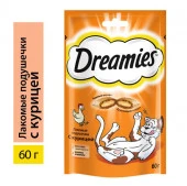 60Г ЛАКОМСТВА DREAMIES ДЛЯ КОШЕК С КУРИЦЕЙ  443582 - КОЛОРЛОН ВТД Новосибирск