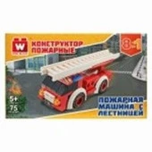 40425 Вайс Блок. Конструктор пожарная машина с лестницей 8-в-1.TM Wise Block - КОЛОРЛОН ВТД Новосибирск