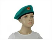 Берет изумрудный с кокардой обхват головы 54-58   2091039 - КОЛОРЛОН ВТД Новосибирск