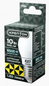 10W Лампа КРЕПТОН LED P45 10W E27 6500K шарик - КОЛОРЛОН ВТД Новосибирск
