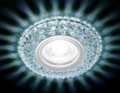 Точка S291 CH хром/прозрачный хрусталь/MR16+3W(LED COLD) - КОЛОРЛОН ВТД Новосибирск