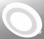 Панель  Led  встр круглая RLP-BL 9Вт 230В 4000К 540Лм 145мм с подсв белая IP20 IN HOME - КОЛОРЛОН ВТД Новосибирск