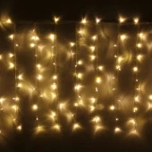 ЗАНАВЕС "Мерцание" ш3,0* в2,5 м 480 ламп LED, прозрач.пров, авторежим, IP-20, Теплый белый (возмож/с - КОЛОРЛОН ВТД Новосибирск