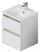 M85AFHX0502WG X-Joy, База с раковиной, подвесная, 50 см, 2 ящ белый глянец(M85AWCC0502WG64) - КОЛОРЛОН ВТД Новосибирск