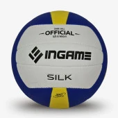 Мяч волейбольный INGAME SILK ING-225, бело-сине-желты - КОЛОРЛОН ВТД Новосибирск