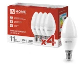 8W LED-СВЕЧА-VC 4PACK 8Вт 230В Е14 4000К 760Лм (4шт./упак) IN HOME - КОЛОРЛОН ВТД Новосибирск